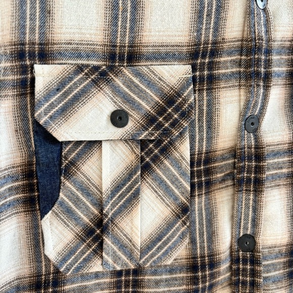 Buffalo David Bitton Mens Shirt Style Shacket Plaid Flannel Jacket X-Large - Picture 4 of 10